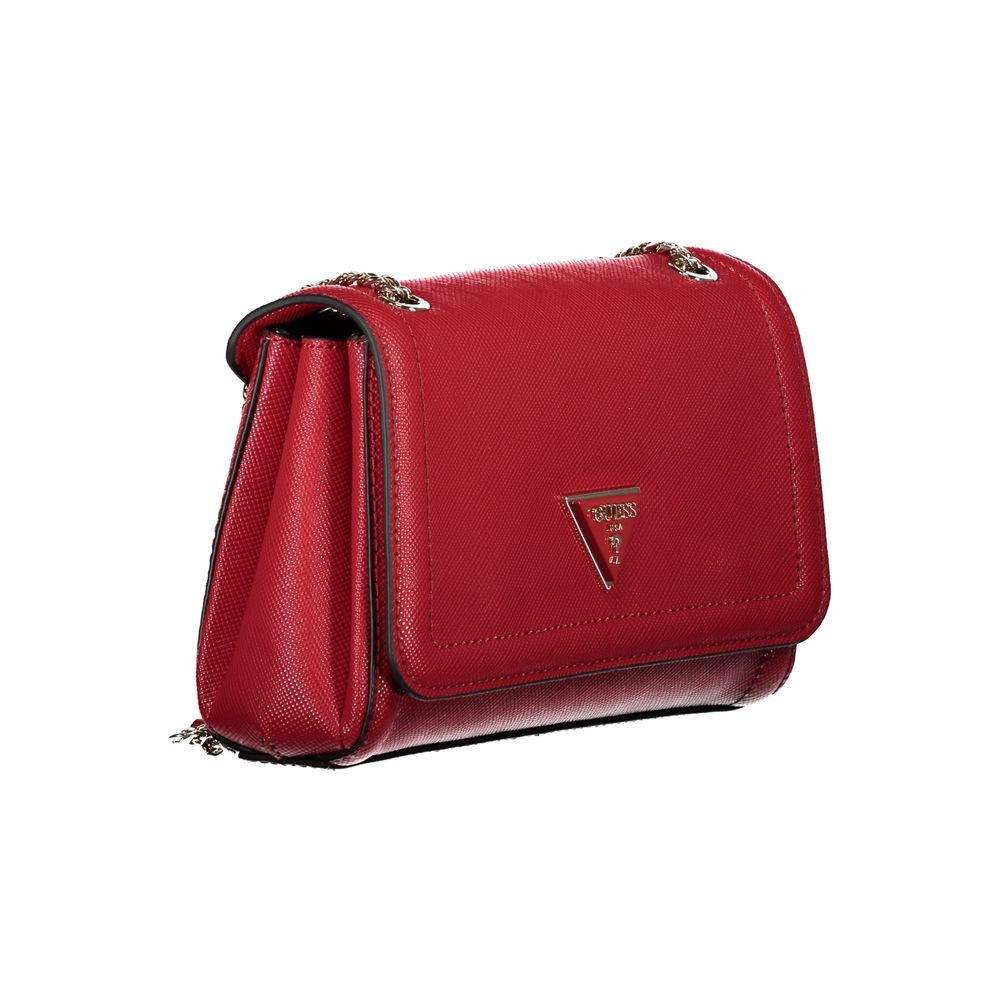 Red Polyethylene Handbag - GLAMHUB BOUTIQUE 