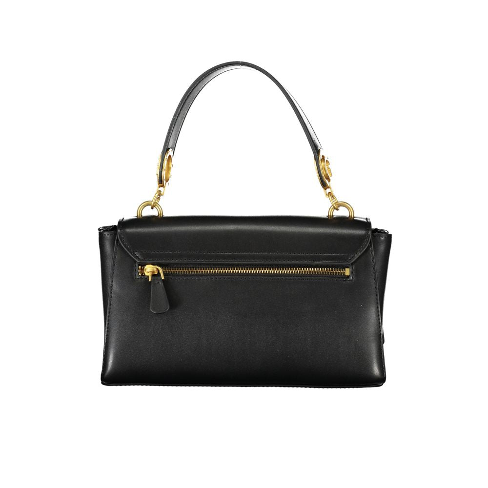 Black Polyethylene Handbag - GLAMHUB BOUTIQUE 