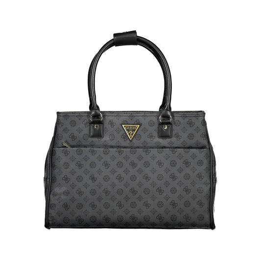 Gray Polyethylene Handbag - GLAMHUB BOUTIQUE 