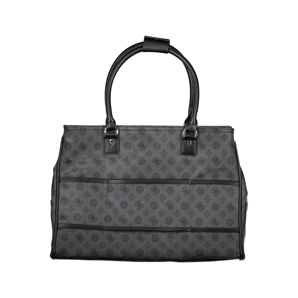 Gray Polyethylene Handbag - GLAMHUB BOUTIQUE 