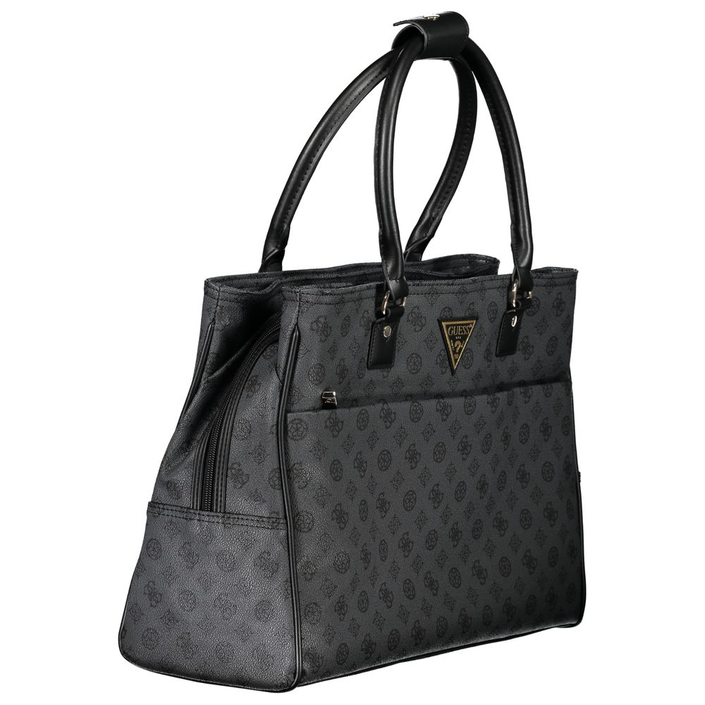 Gray Polyethylene Handbag - GLAMHUB BOUTIQUE 