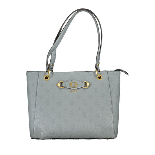 Light Blue Polyethylene Handbag - GLAMHUB BOUTIQUE 