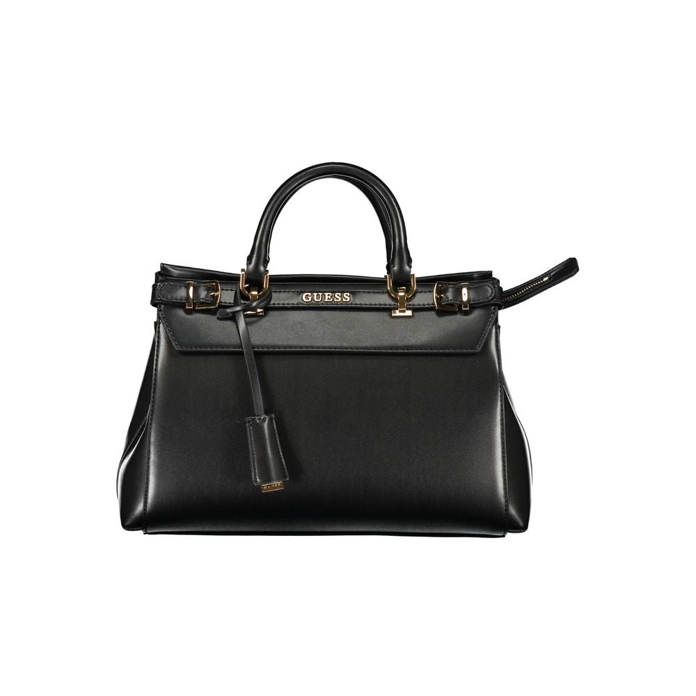 Black Polyethylene Handbag - GLAMHUB BOUTIQUE 