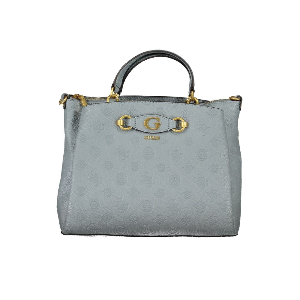 Light Blue Polyethylene Handbag - GLAMHUB BOUTIQUE 