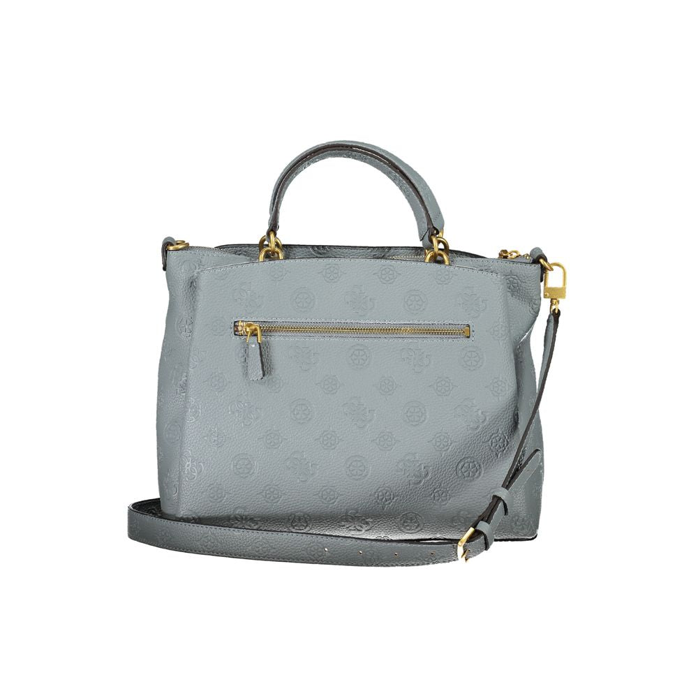 Light Blue Polyethylene Handbag - GLAMHUB BOUTIQUE 