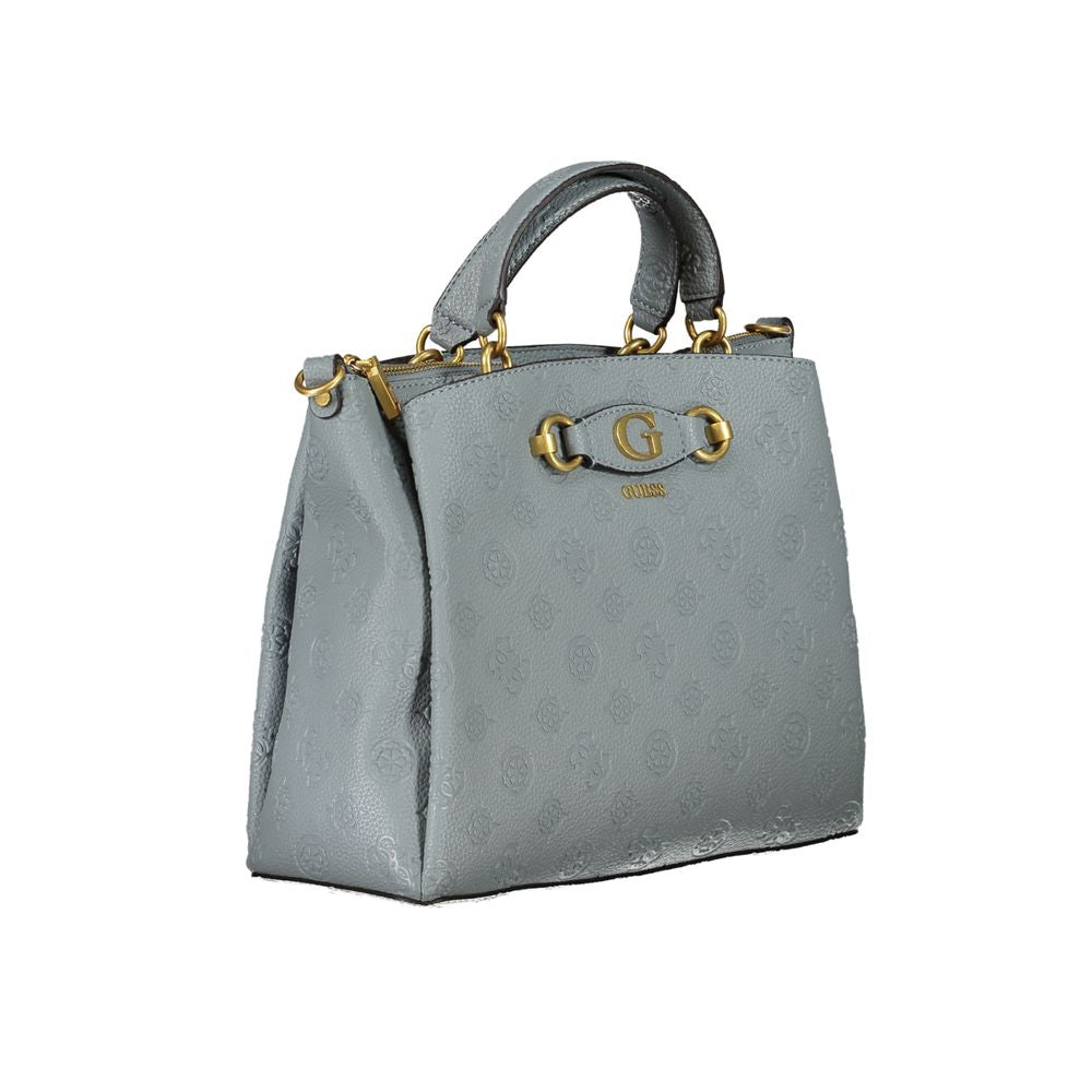 Light Blue Polyethylene Handbag - GLAMHUB BOUTIQUE 