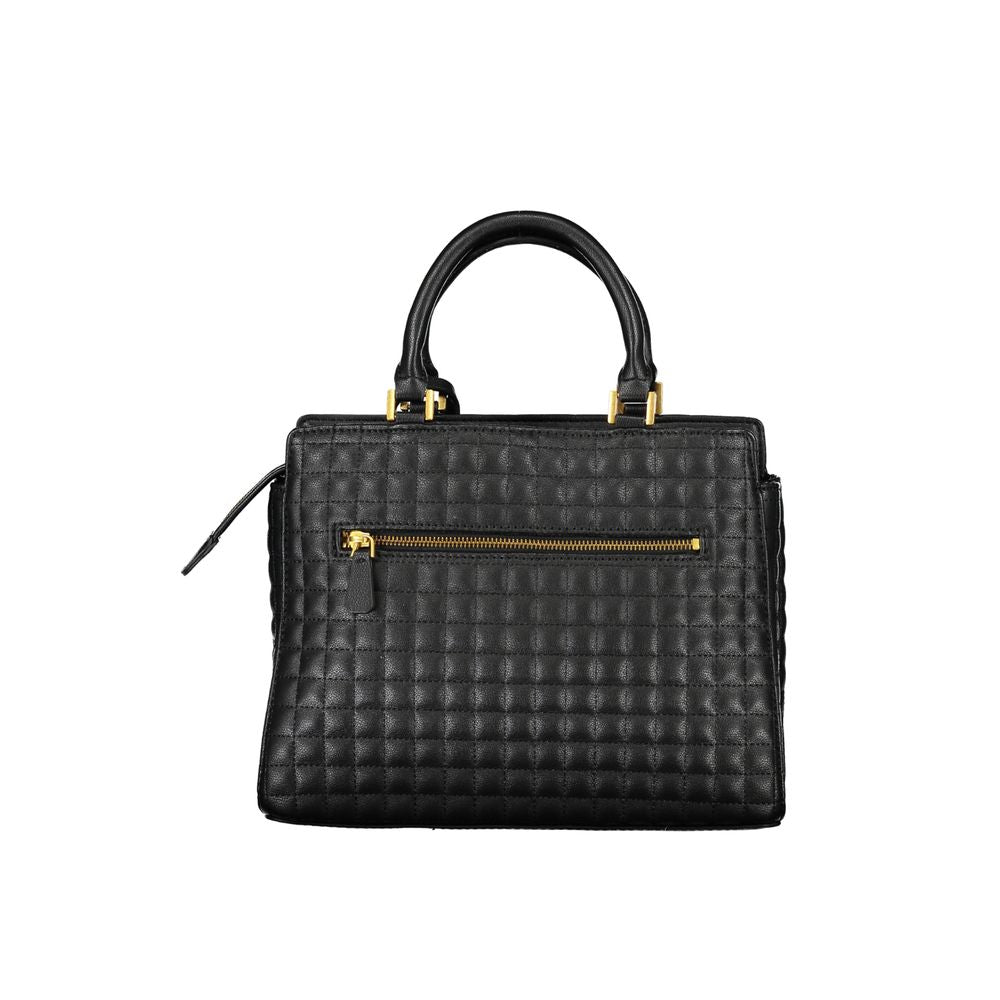 Black Polyethylene Handbag - GLAMHUB BOUTIQUE 