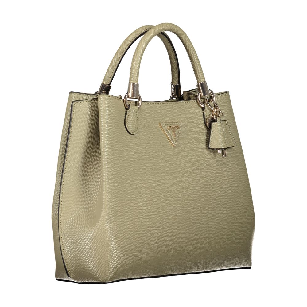 Green Polyethylene Handbag - GLAMHUB BOUTIQUE 