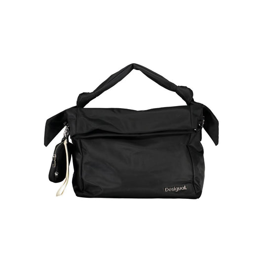 Schwarze Polyester-Handtasche