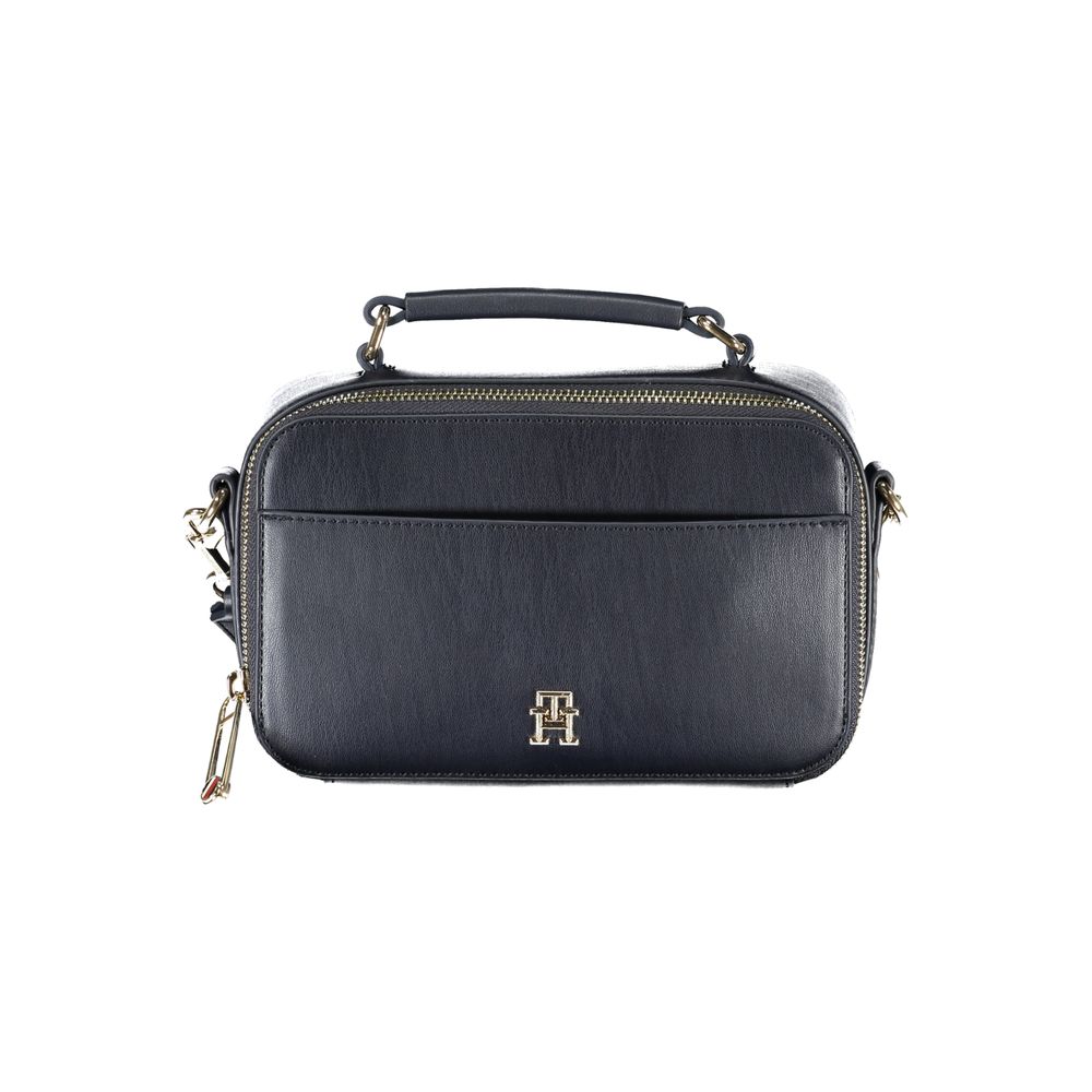 Blue Polyethylene Handbag - GLAMHUB BOUTIQUE 