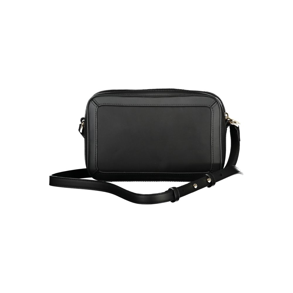 Black Polyester Handbag - GLAMHUB BOUTIQUE 