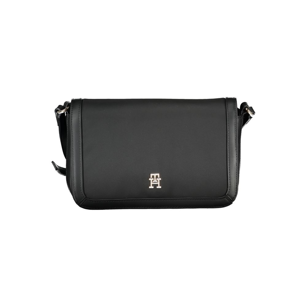 Black Polyester Handbag - GLAMHUB BOUTIQUE 