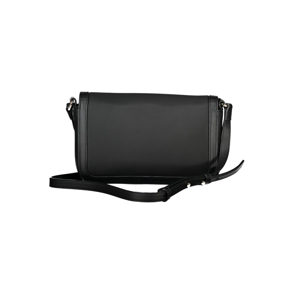 Black Polyester Handbag - GLAMHUB BOUTIQUE 