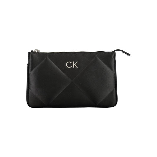 Black Polyester Handbag - GLAMHUB BOUTIQUE 