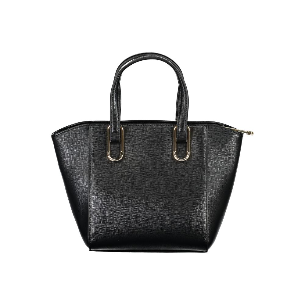 Black Polyethylene Handbag - GLAMHUB BOUTIQUE 