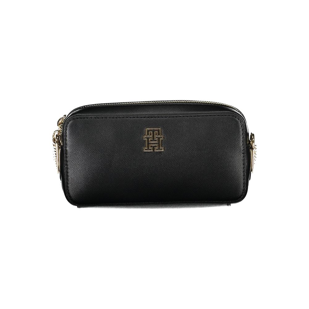 Black Polyethylene Handbag - GLAMHUB BOUTIQUE 