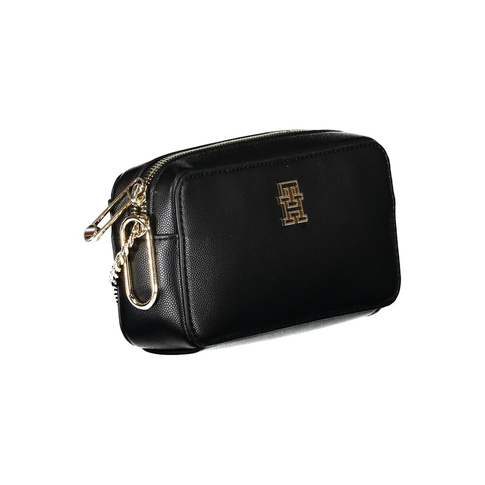 Black Polyethylene Handbag - GLAMHUB BOUTIQUE 