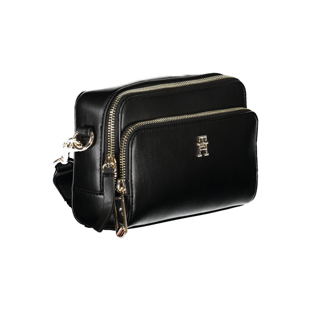 Black Polyethylene Handbag - GLAMHUB BOUTIQUE 