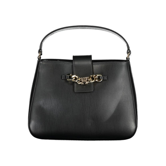 Black Polyethylene Handbag - GLAMHUB BOUTIQUE 