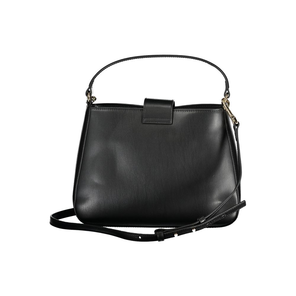 Black Polyethylene Handbag - GLAMHUB BOUTIQUE 