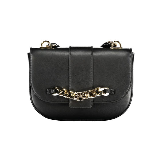 Black Polyethylene Handbag - GLAMHUB BOUTIQUE 