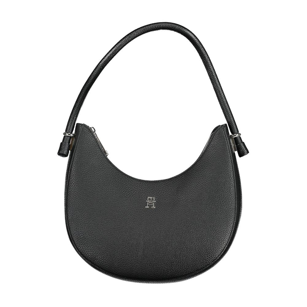 Black Polyethylene Handbag - GLAMHUB BOUTIQUE 