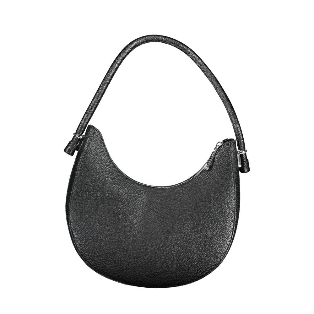 Black Polyethylene Handbag - GLAMHUB BOUTIQUE 