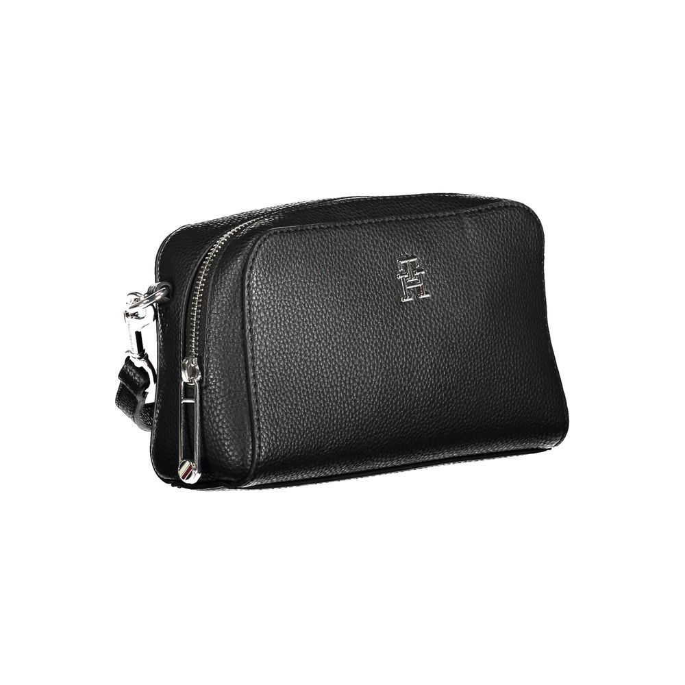 Black Polyethylene Handbag - GLAMHUB BOUTIQUE 