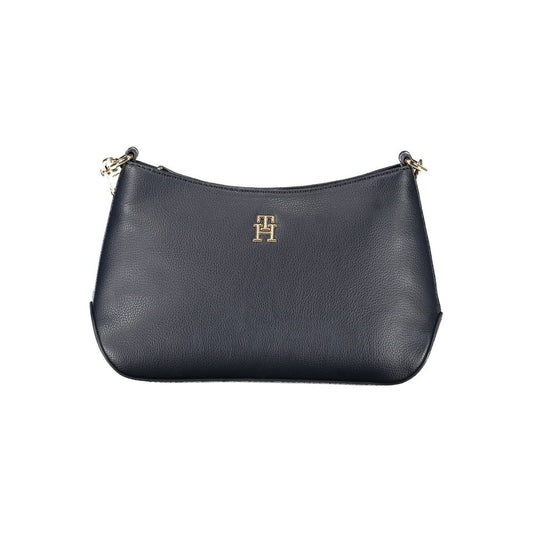 Blue Polyester Handbag - GLAMHUB BOUTIQUE 