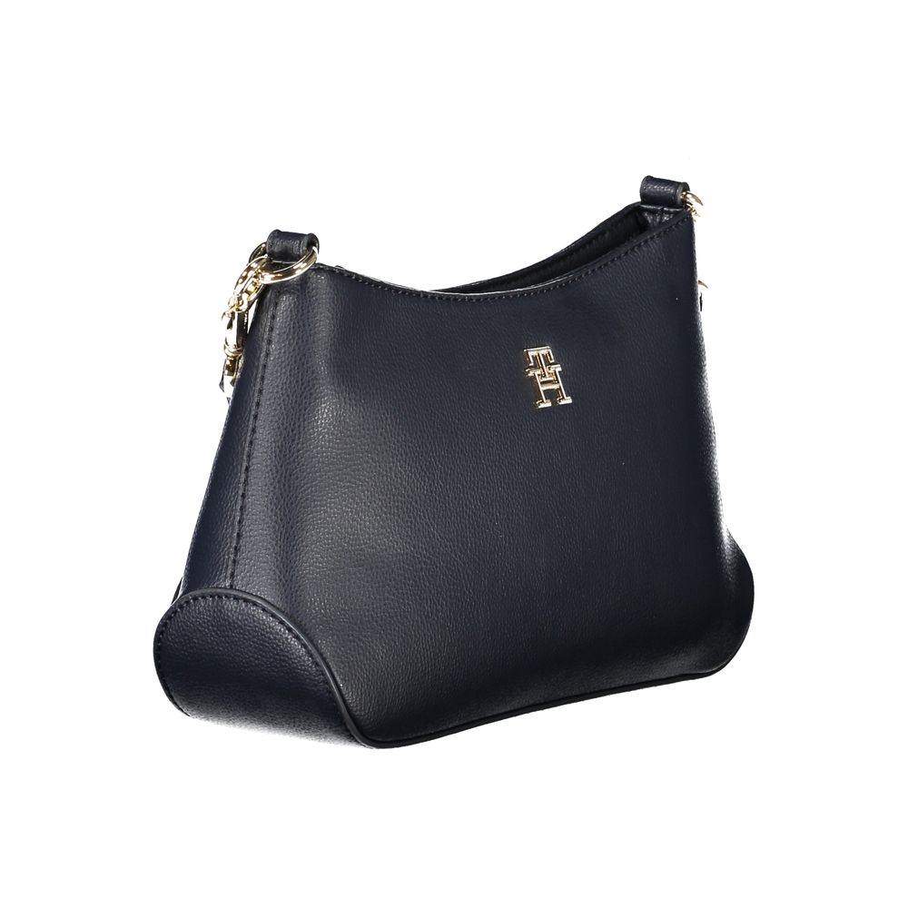 Blue Polyester Handbag - GLAMHUB BOUTIQUE 