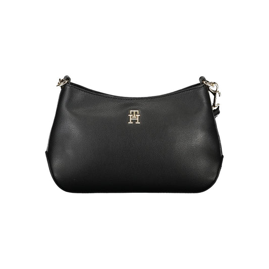 Black Polyester Handbag - GLAMHUB BOUTIQUE 