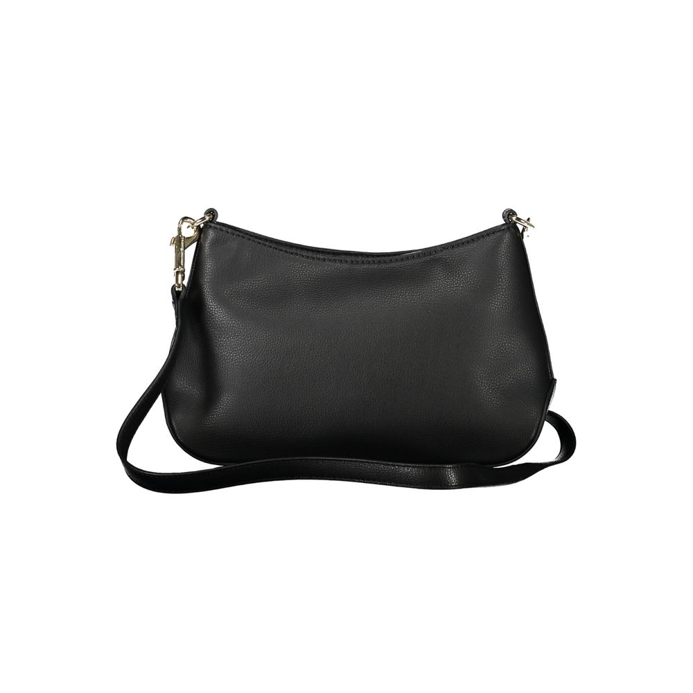 Black Polyester Handbag - GLAMHUB BOUTIQUE 