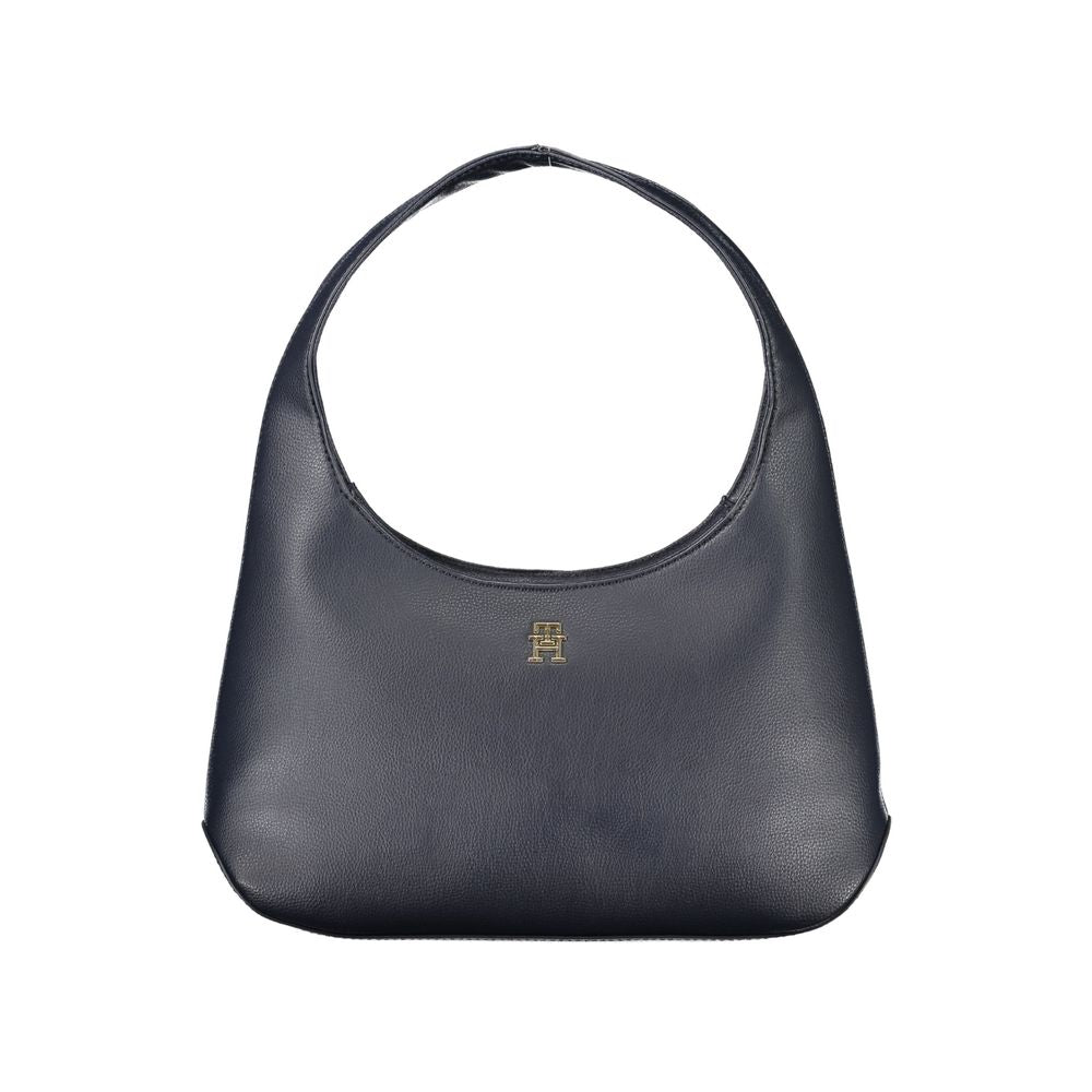 Blue Polyester Handbag - GLAMHUB BOUTIQUE 