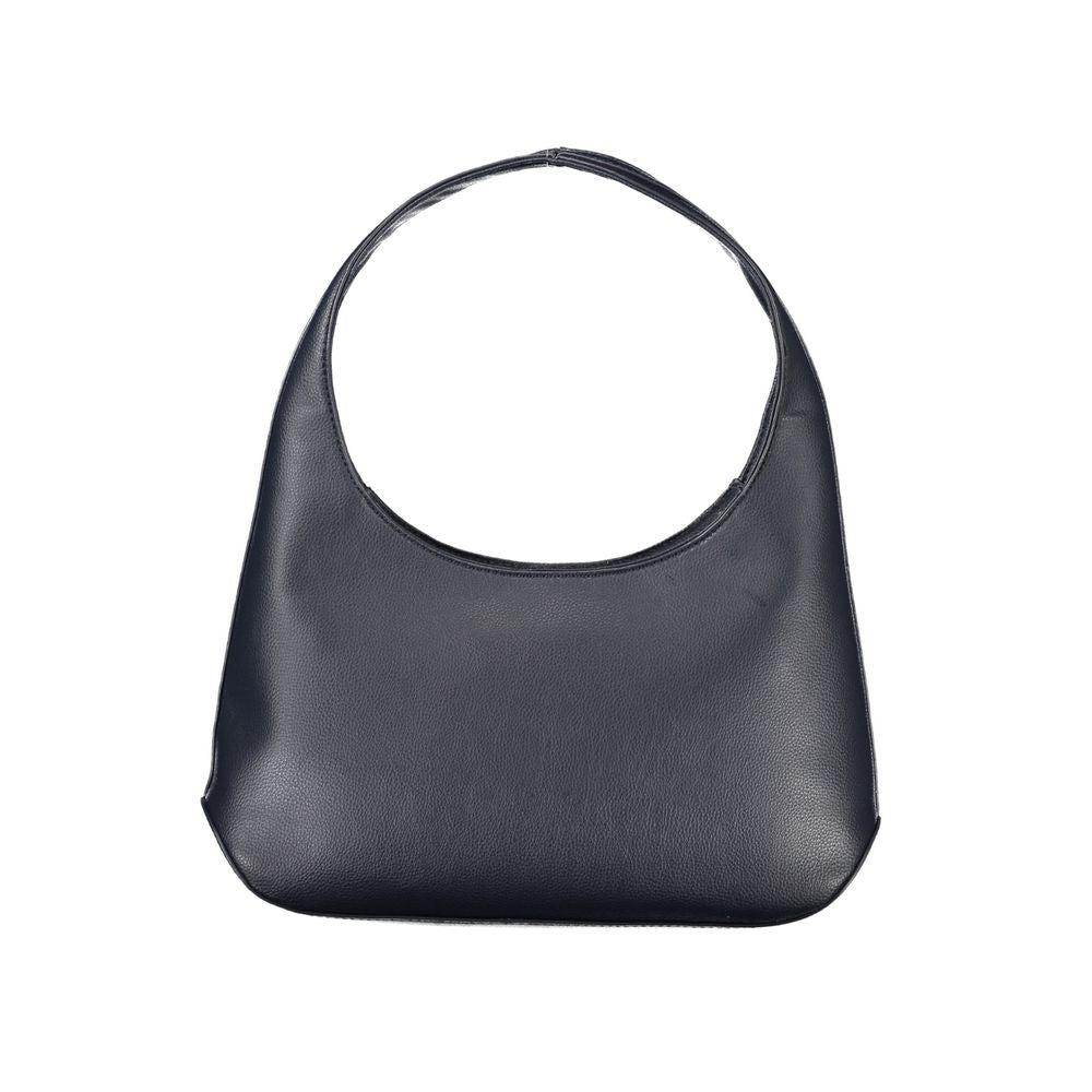 Blue Polyester Handbag - GLAMHUB BOUTIQUE 