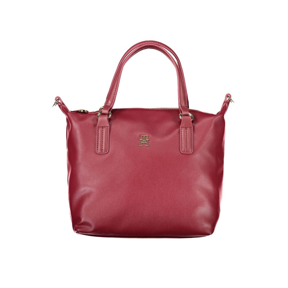 Pink Polyester Women Handbag - GLAMHUB BOUTIQUE 