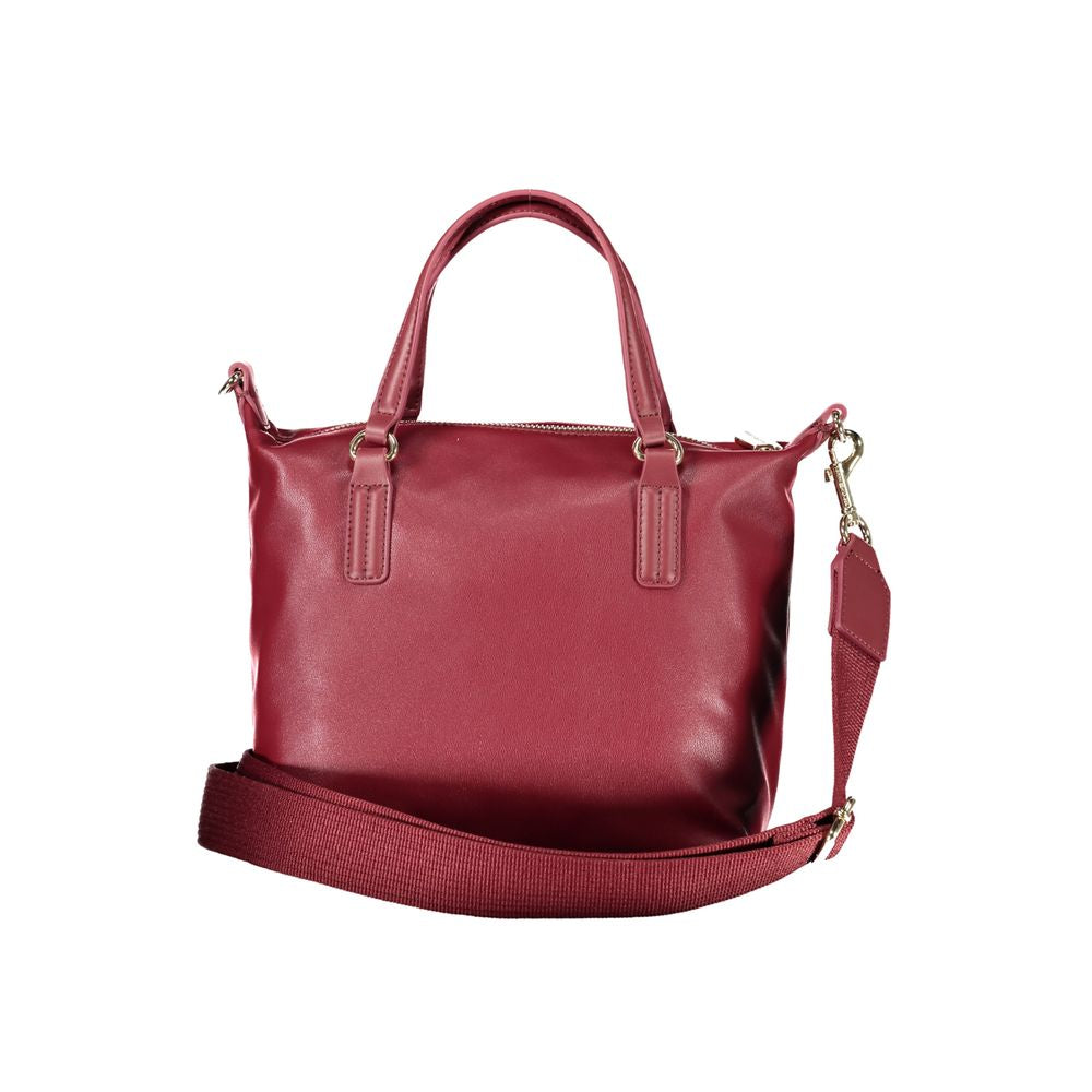 Pink Polyester Women Handbag - GLAMHUB BOUTIQUE 