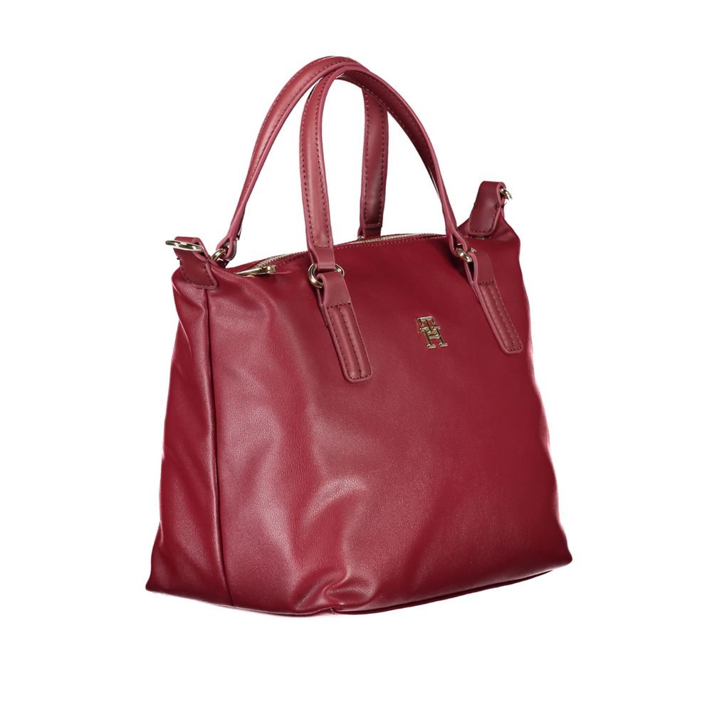 Pink Polyester Women Handbag - GLAMHUB BOUTIQUE 