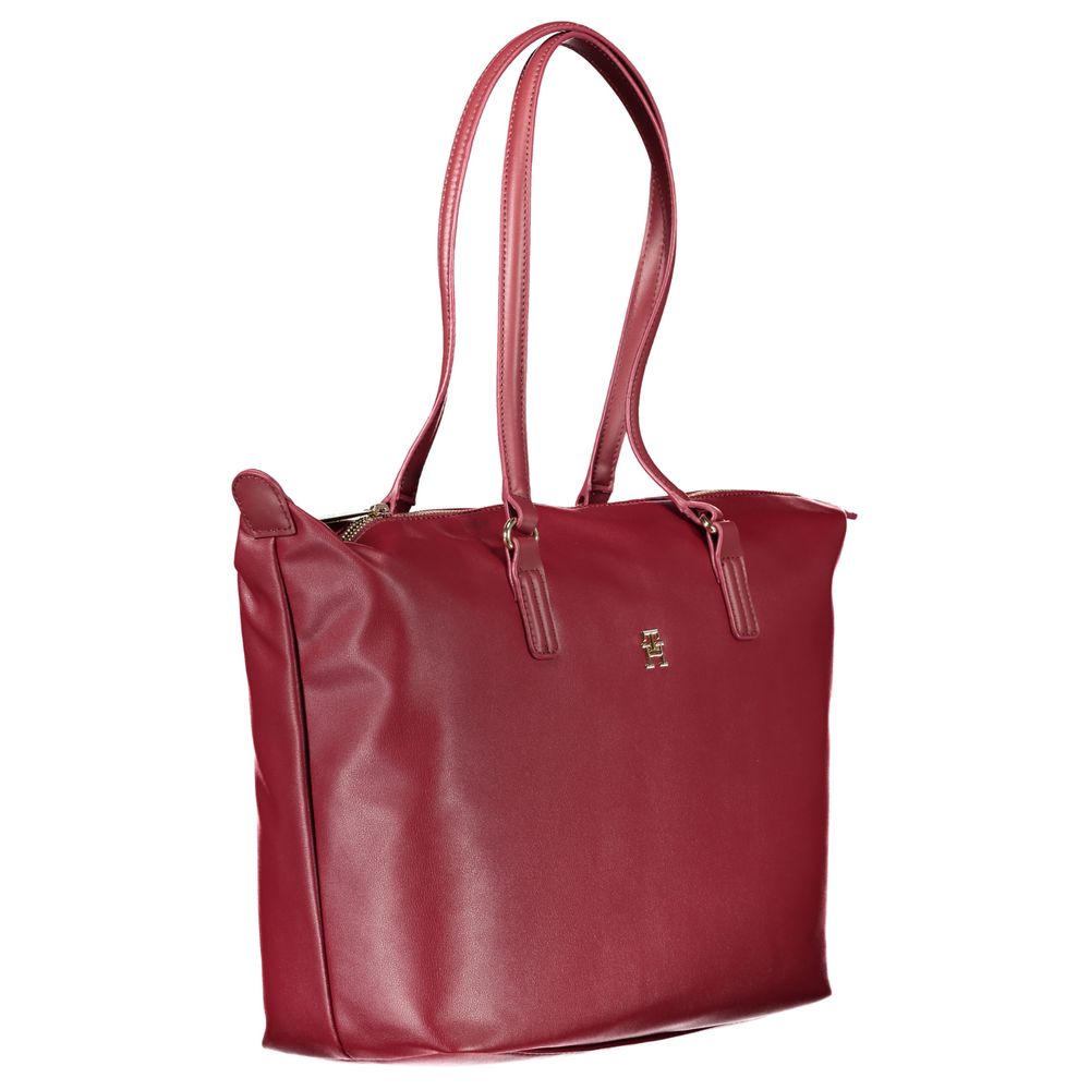 Pink Polyester Women Handbag - GLAMHUB BOUTIQUE 