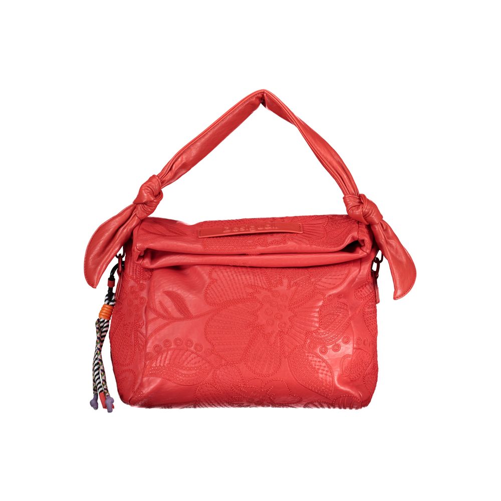 Rote Handtasche aus Polyethylen