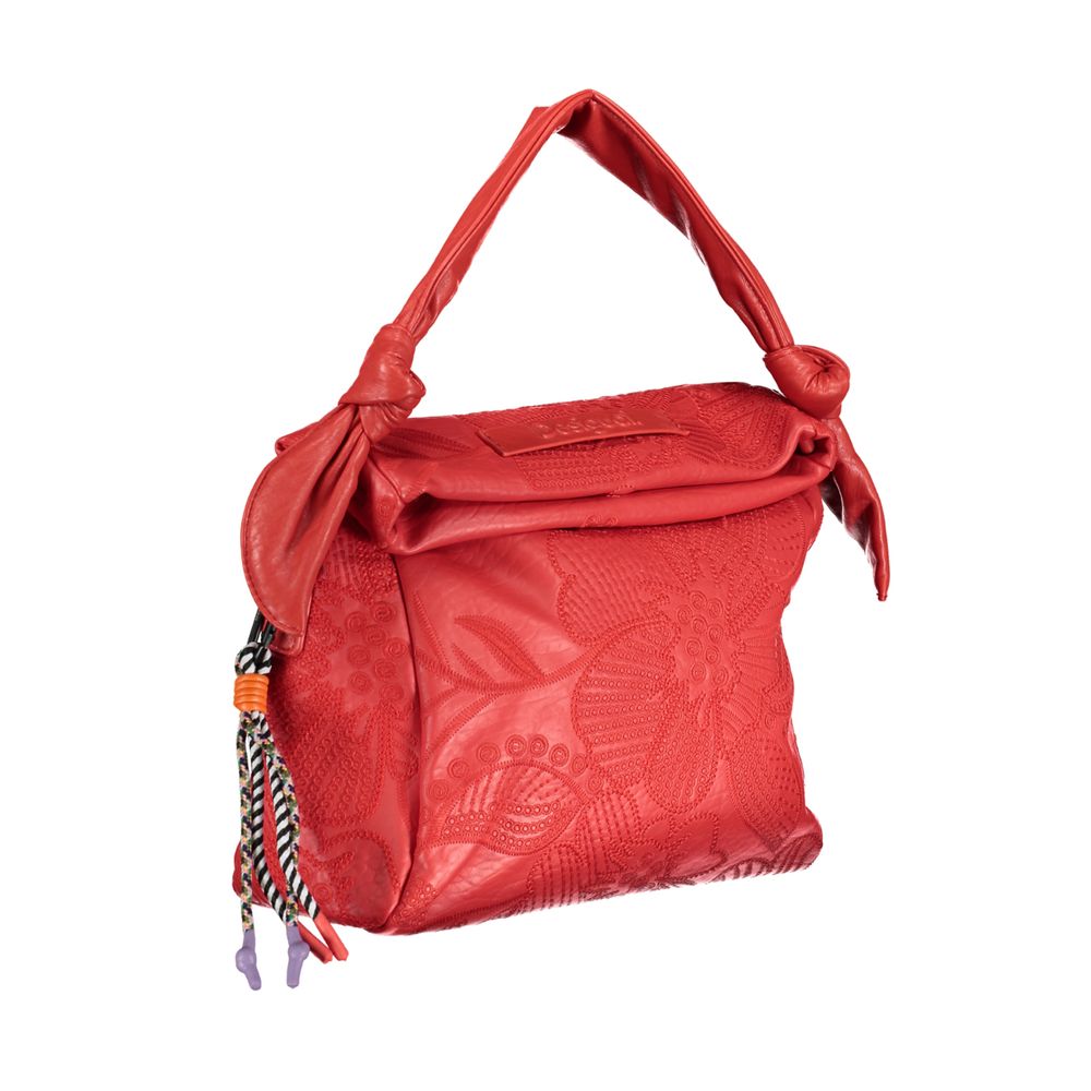 Rote Handtasche aus Polyethylen