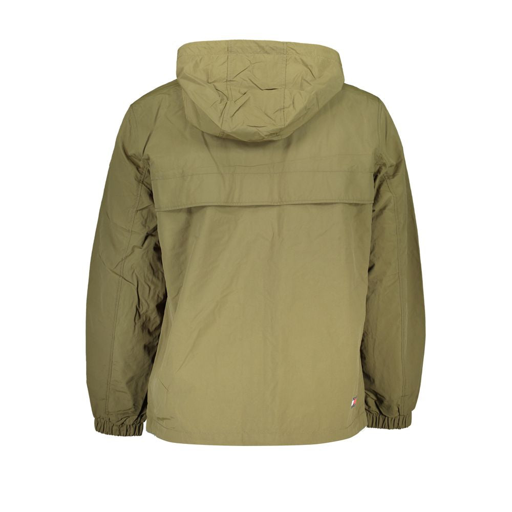 Green Polyamide Jacket - GLAMHUB BOUTIQUE 