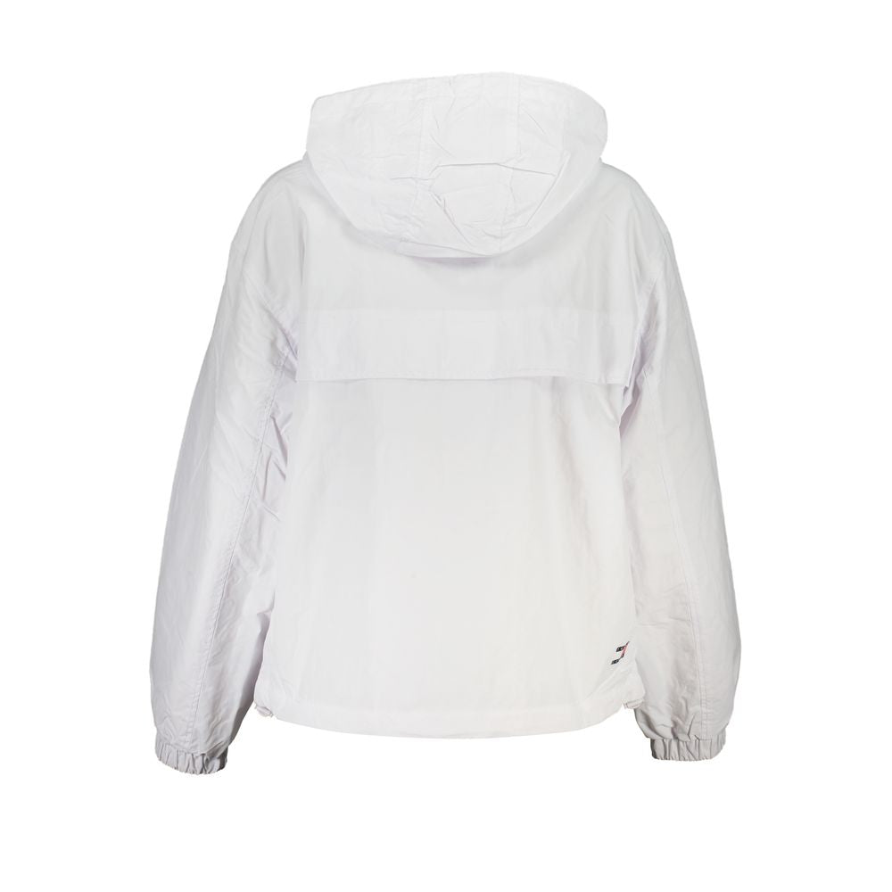 White Polyamide Jackets & Coat - GLAMHUB BOUTIQUE 