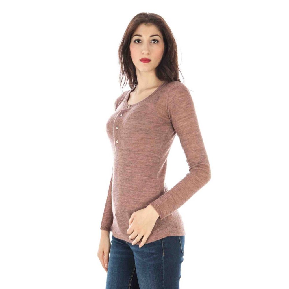 Pink Wool Sweater - GLAMHUB BOUTIQUE 