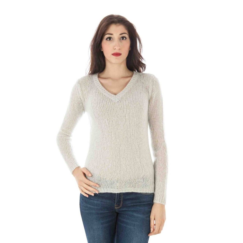 White Wool Sweater - GLAMHUB BOUTIQUE 