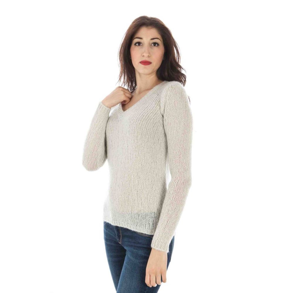 White Wool Sweater - GLAMHUB BOUTIQUE 