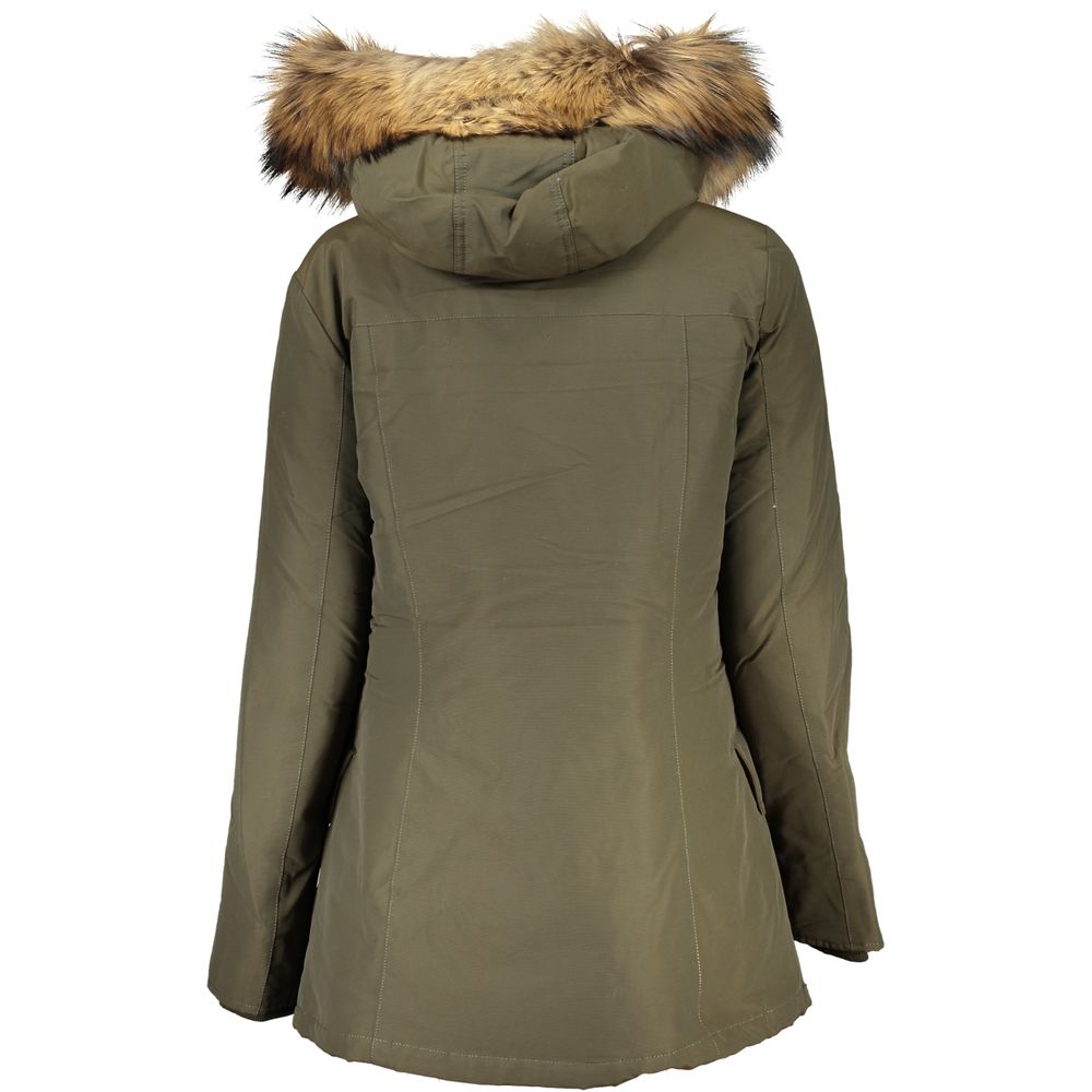 Green Cotton Jackets & Coat - GlamHub Luxury and Icon Brand Clothing