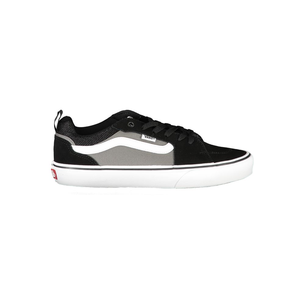 Black Polyester Sneaker - GlamHub Luxury and Icon Brand Clothing