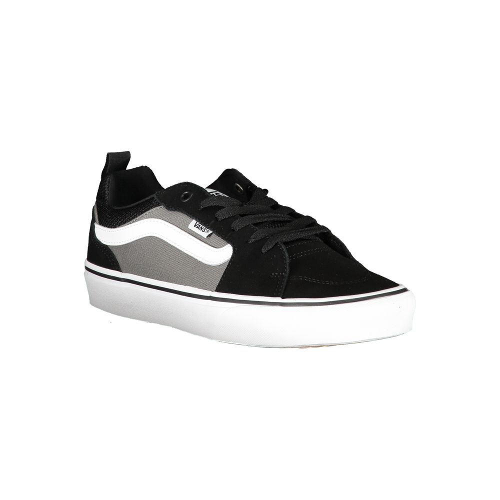 Black Polyester Sneaker - GlamHub Luxury and Icon Brand Clothing