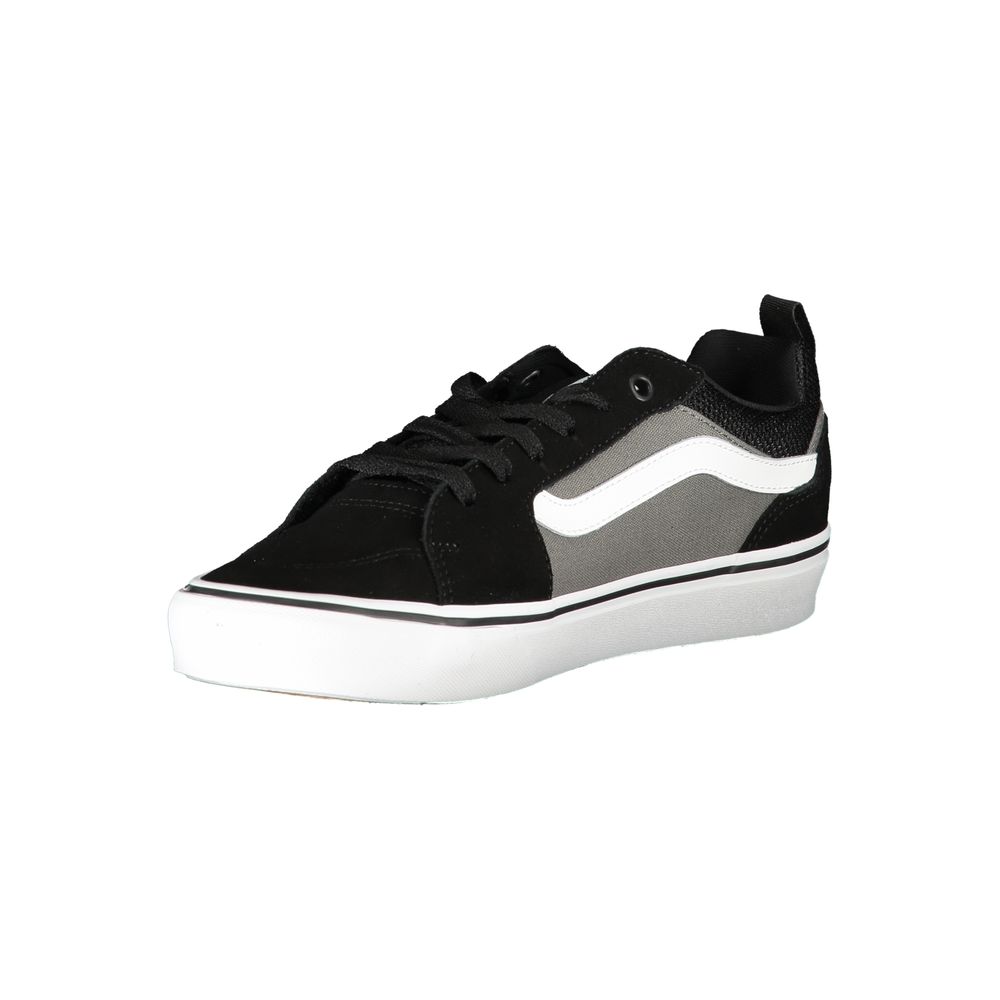 Black Polyester Sneaker - GlamHub Luxury and Icon Brand Clothing