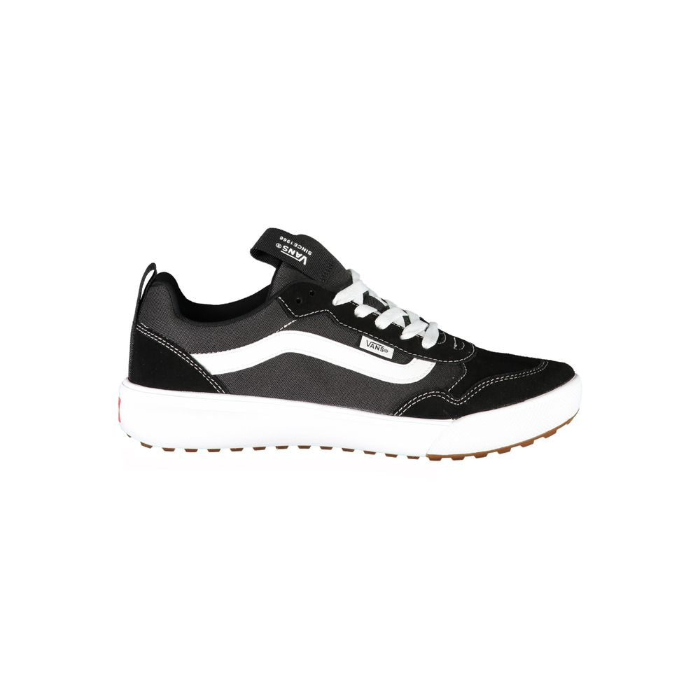 Black Polyester Sneaker - GlamHub Luxury and Icon Brand Clothing